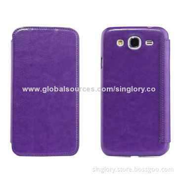 New Coming Leather Mobile Phone Cases for Samsung Galaxy Mega 2, Easy to Install and Removal